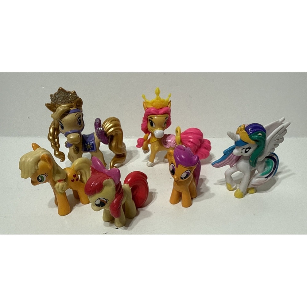 My Little Ponies Mini LOT 6 pcs Figures 1.5-2" As Pictured PVC Horse Characters